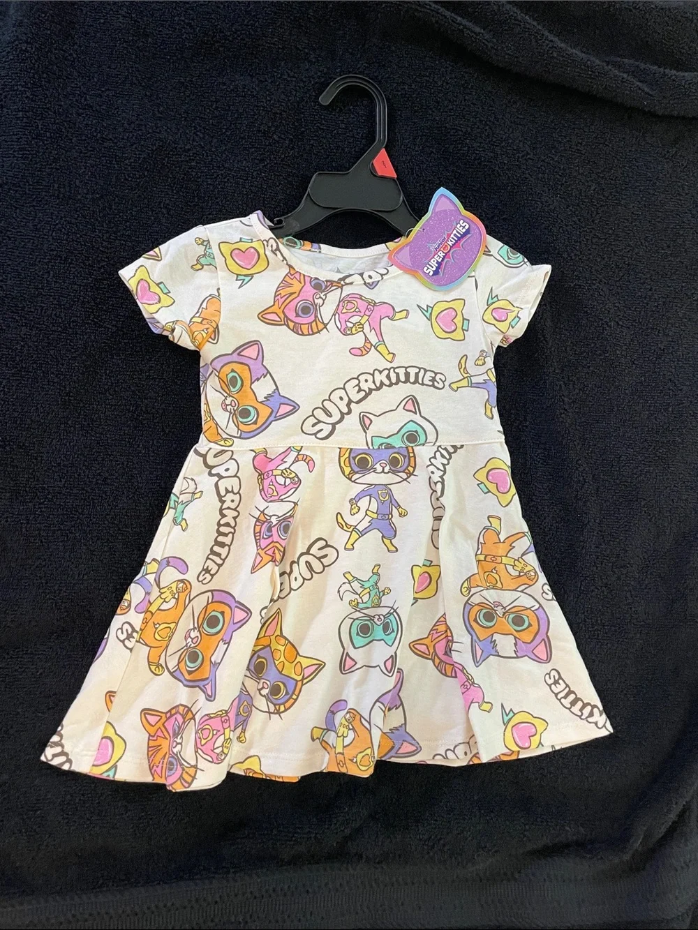 SuperKitties toddler girl's skater dress Ginny Sparks Buddy Bitsy nwt